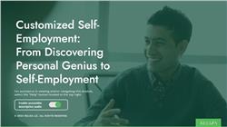 Customized Self-Employment: From Discovering Personal Genius to Self-Employment