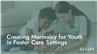 Creating Normalcy for Youth in Foster Care Settings